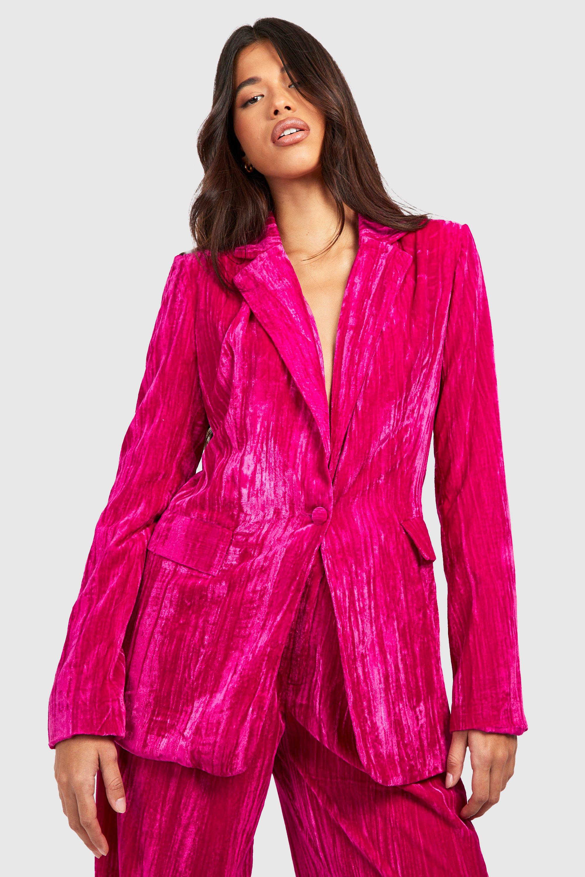 Topshop magenta 2024 suit jacket